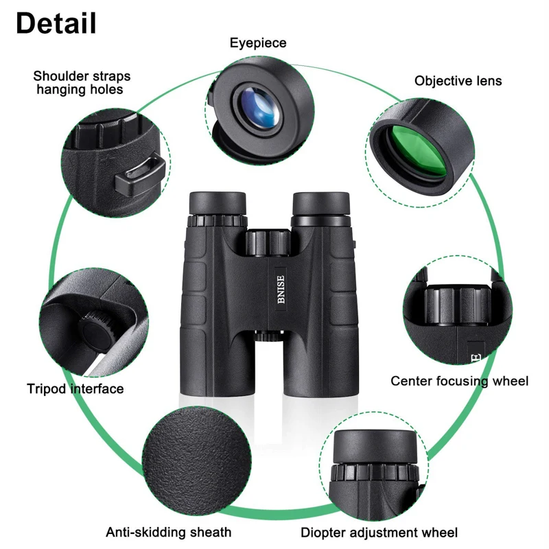 Охотничьи бинокли для наблюдения за птицами Спорт на открытом воздухе Пеший