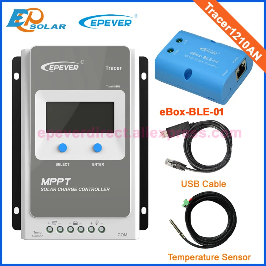 Wi Fi приставка EPEVER Tracer1210AN EPSolar регулятор 12 В 24 автоматическая работа контроллер