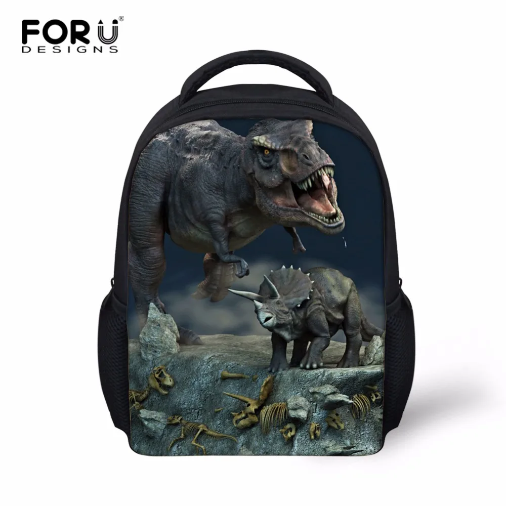Детские рюкзаки с мультипликационным принтом FORUDESIGNS, школьный ранец для детского сада, детский рюкзак с животным динозавром, детские школьн...