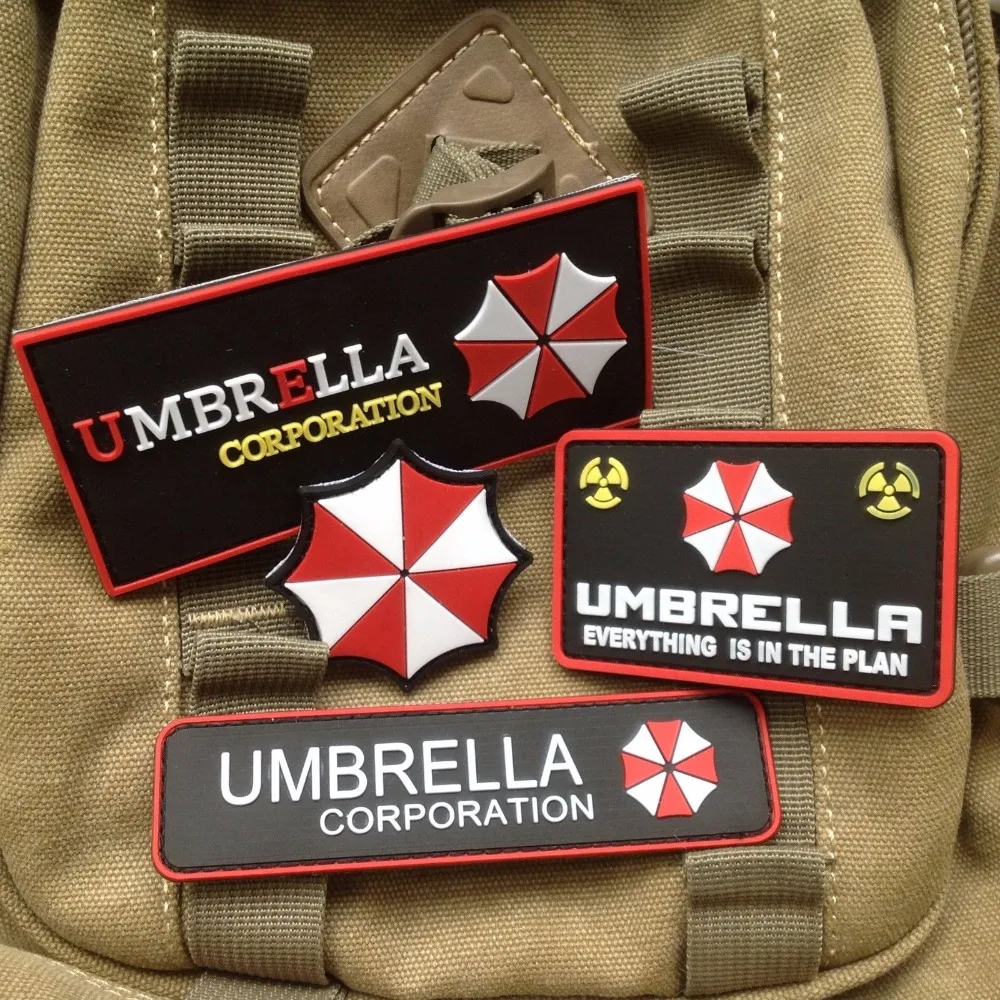 3D PVC различные патчи значок для рюкзака жакет UMBRELLA CORPORATION TACTICAL|Заплатки| |
