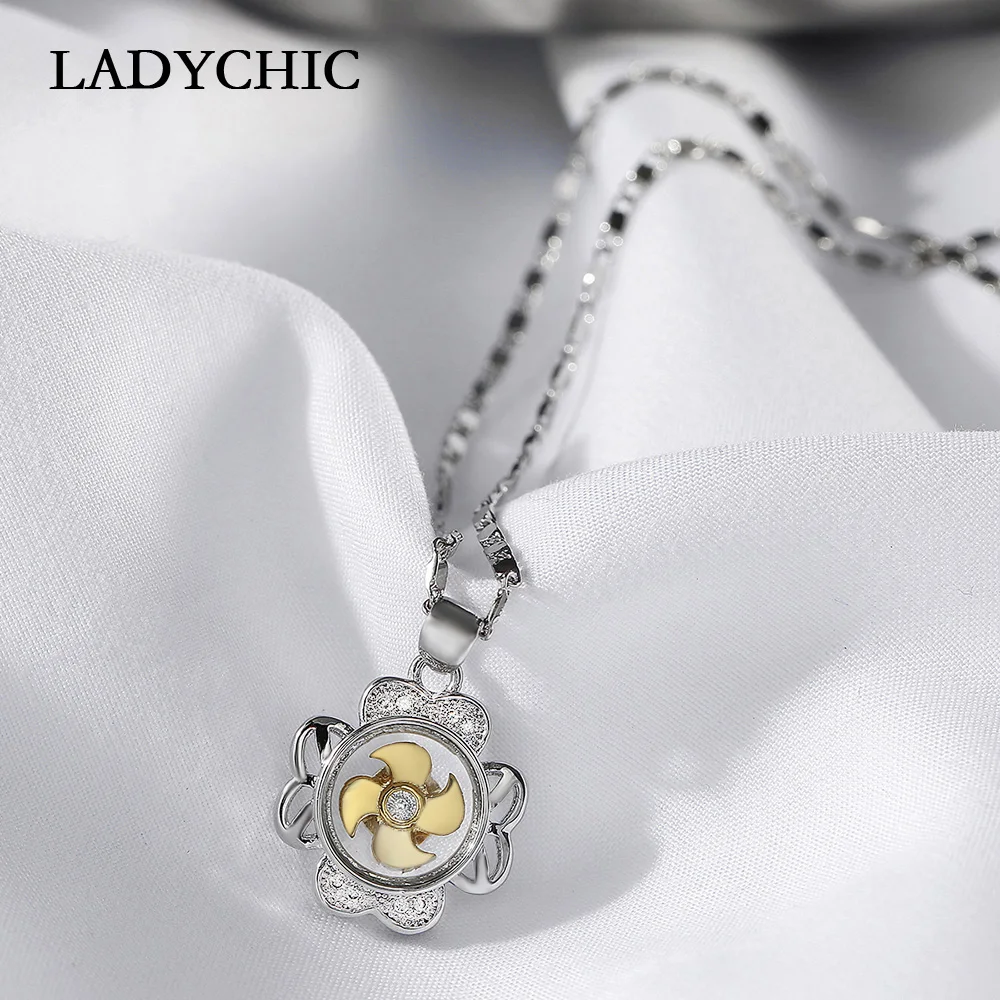 Модное поворотное ожерелье LADYCHIC с подвеской в виде ветряной мельницы элегантное