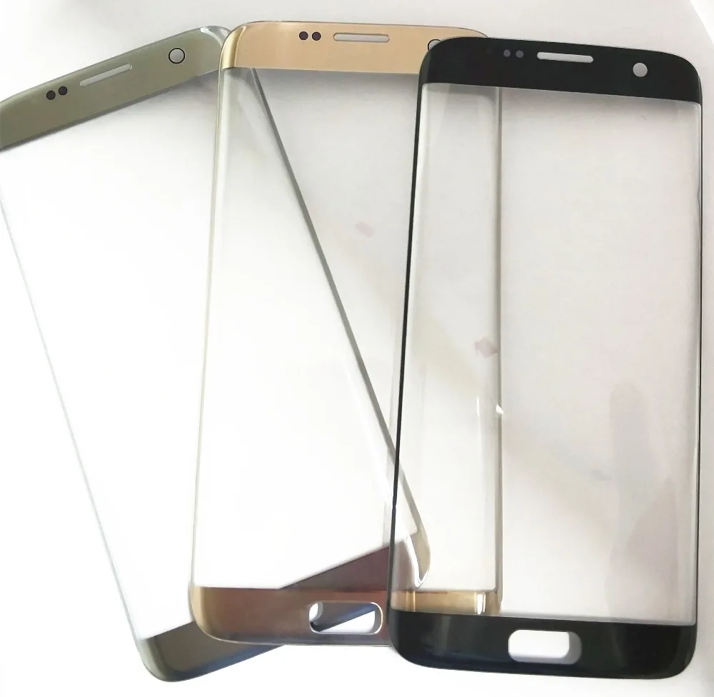 for Samsung Galaxy S7 Edge G935F Touch Screen Front Glass Panel Cover Outer Lens Repair Parts + 3M Glue | Мобильные телефоны и