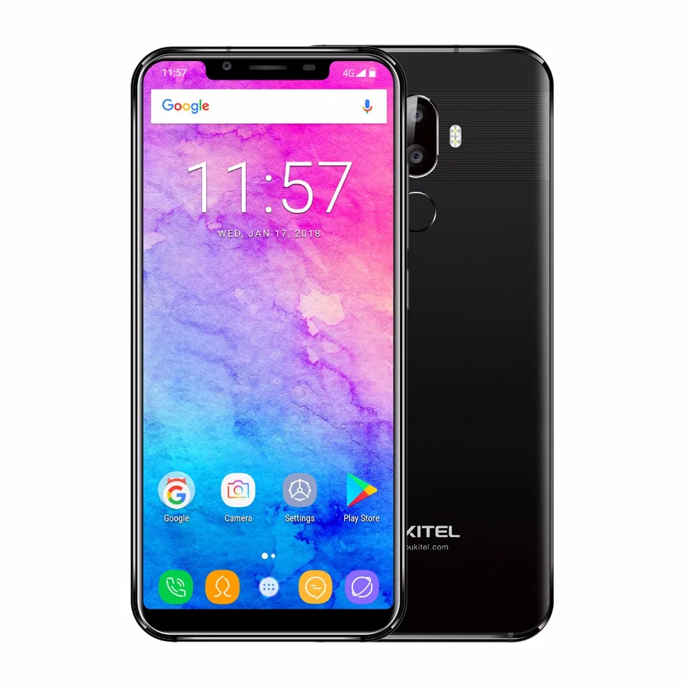 Oukitel U18 21:9 5 85 &quotполный дисплей Лицо ID 4 Гб ОЗУ 64 ПЗУ Восьмиядерный телефон Android 7 0 4000