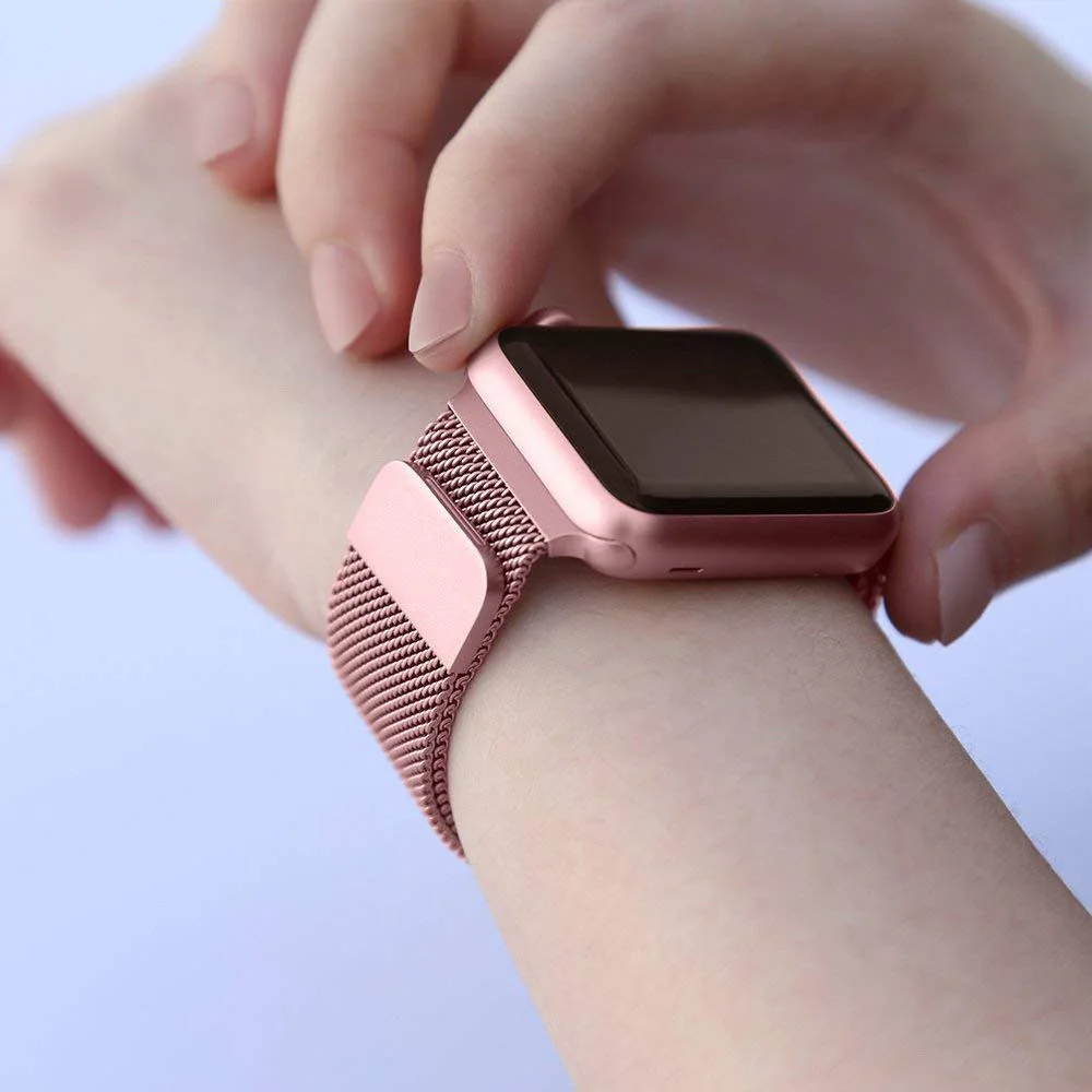 Магнитный Миланский ремешок на запястье для Apple Watch 4 Band 38/40mm4 2/44 мм браслет из