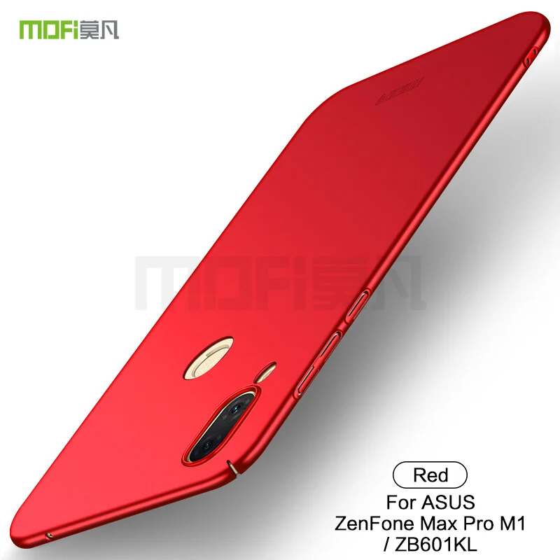 Red Чехол MOFI для Asus Zenfone Max Pro M1 ZB601KL, Жесткий Чехол для Asus Zenfone Max Pro M1 ZB601KL ZB602KL, чехол для телефона - Цвет: Red