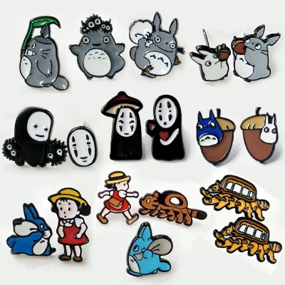IVYYE Totoro Унесенные Призраками Без лица человек мода аниме Сережка с героями мультфильмов милые серьги-гвоздики с животными для женщин девочек детские ювелирные изделия подарок