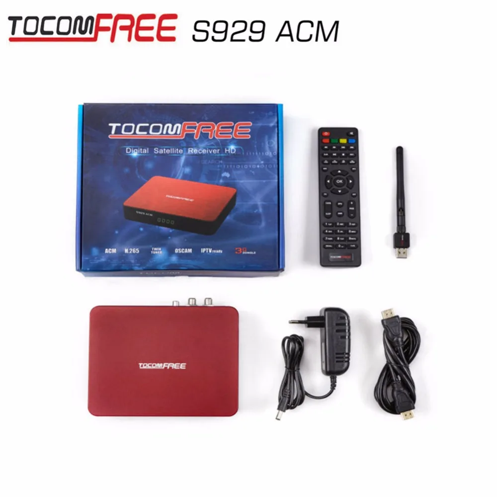 Tocomfree twin тюнер Full HD спутниковый ресивер сильный декодер tocomfree S929ACM работы для