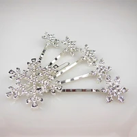 60 pcs 2015 new gorgeous anime snowflake style princess snow queen girl hair pins10 set 1 hair clip 5 small hair clip