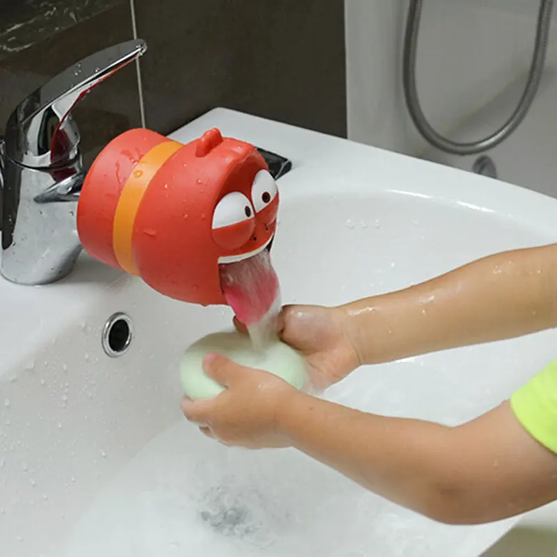 Кран Extender помочь детям ручная Стирка в Ванная комната мультфильм кран аксессуар