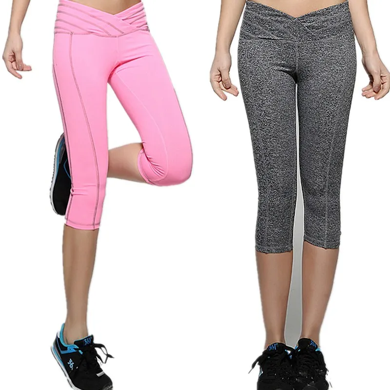 Популярные летние милые женские розовые Эластичные Обтягивающие Капри штаны для