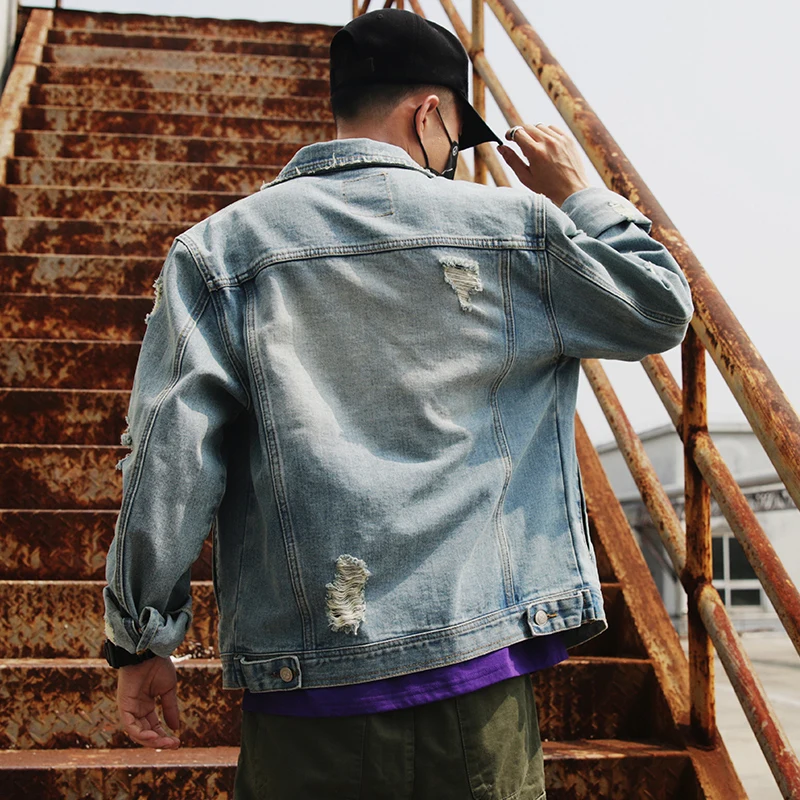 

New Spring and Autumn Korean version of Denim Jacket Casual Single-breasted Jacket Loose Wild Student Style Coat