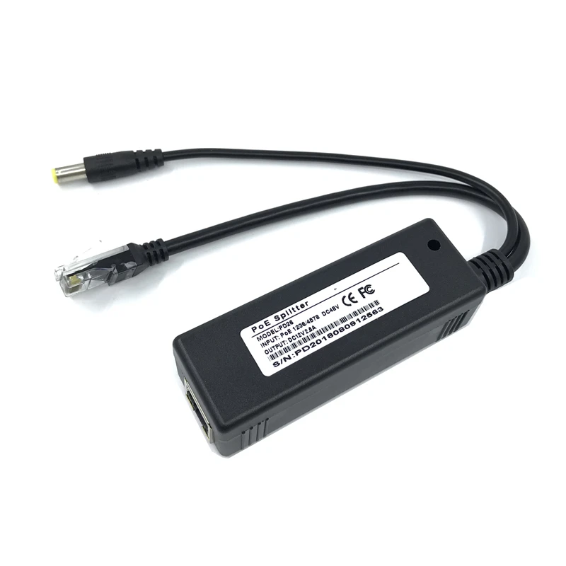 48В до активный изолированный разделитель PoE IEEE802.3af 12V2. 5 адаптер форсунка poe разъем