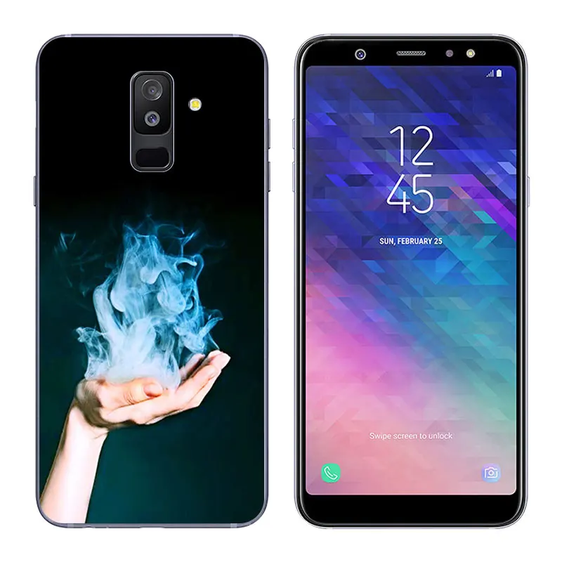 Чехол 6 0 &quotдля Samsung Galaxy A6 + (2018) A6Plus 2018 ультратонкий прозрачный гелевый из ТПУ для