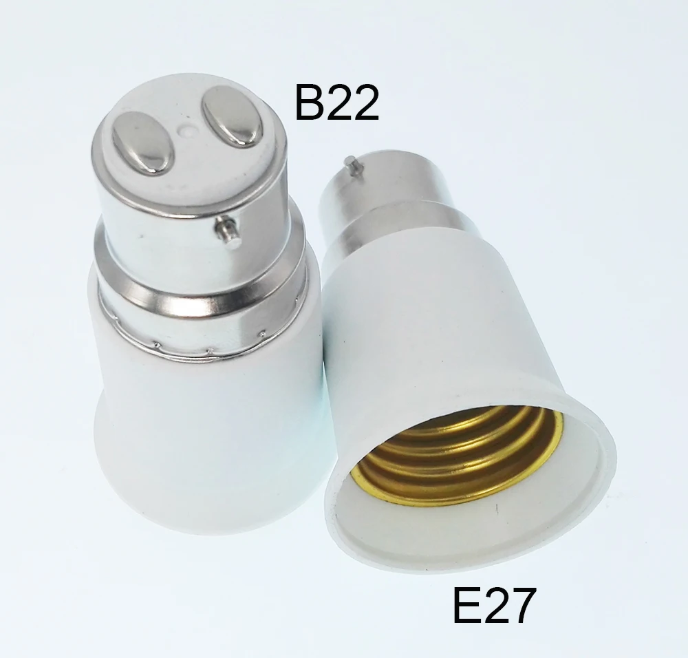 4 шт. адаптер цоколя лампы B22 E27 штыковая крышка от до ES Edison CE Rohs E27Lamp Hold|b22 to e27|edison