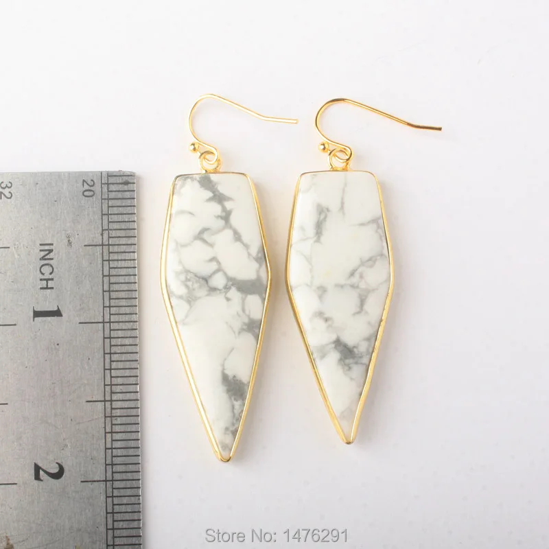 Серьги из Лабрадорита С Золотым крючком 1 пара 2018|dangle earrings|earrings danglehook earrings |