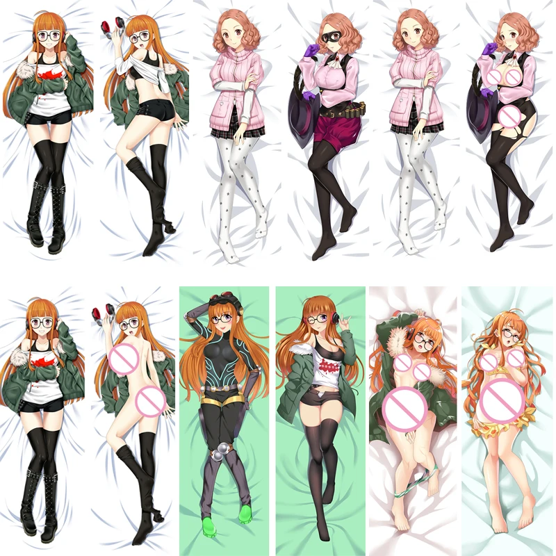 

2017-August update Japanese Anime Persona Haru Okumura Futaba Sakura Hugging Body Pillow Cover Case Dakimakura Pillow Case