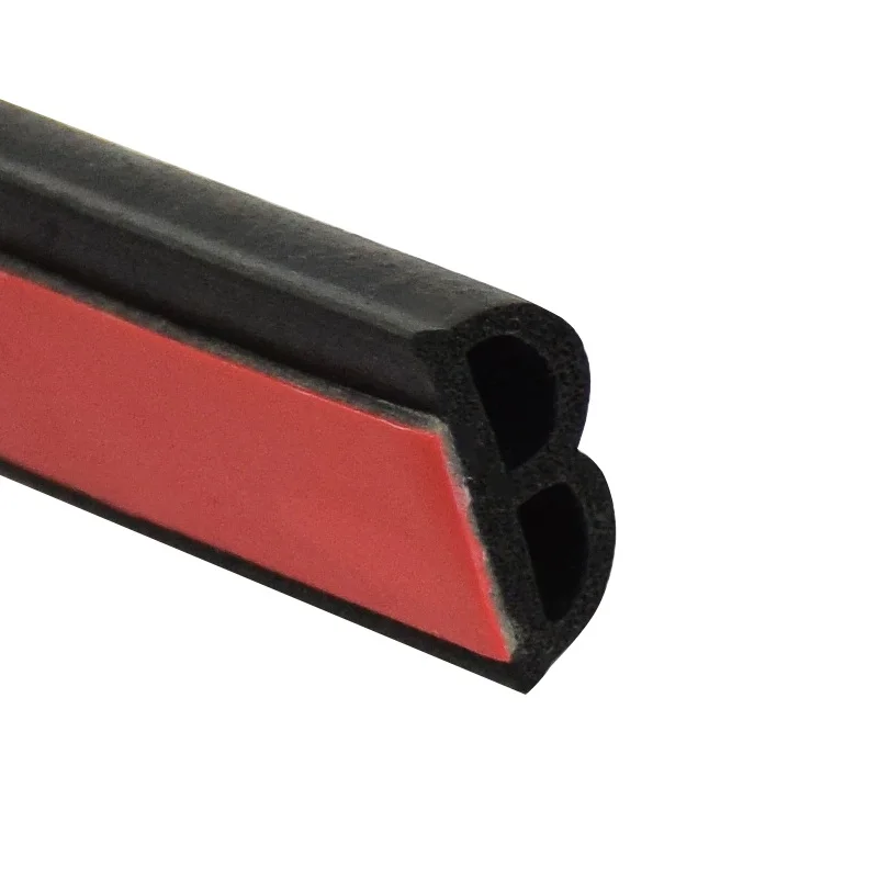 Автомобильная резиновая уплотнительная лента 5 м два D типа ветрозащитная
