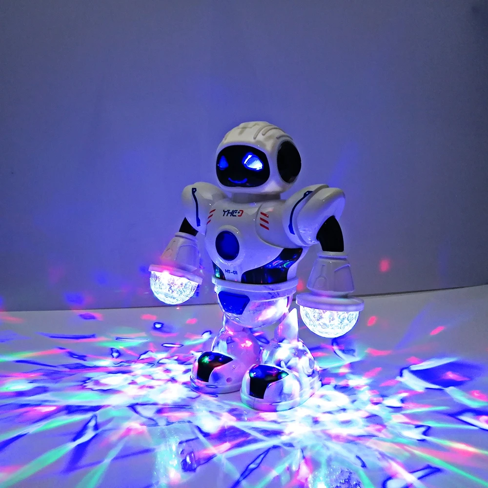 2018 New Kids Electronic Smart Space Dancing Robot with Music Flashing LED Light Walking Toys Christmas Year Gift For Child |