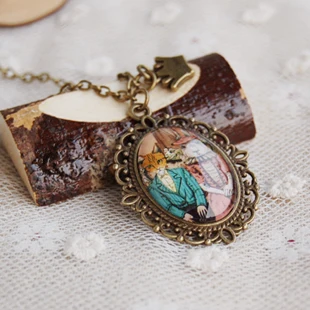 6pcs/lot Cute Mr. Fox and Mrs. Necklaces Love Vintage Bronzed Pendant for Best Friends XL121 | Украшения и аксессуары