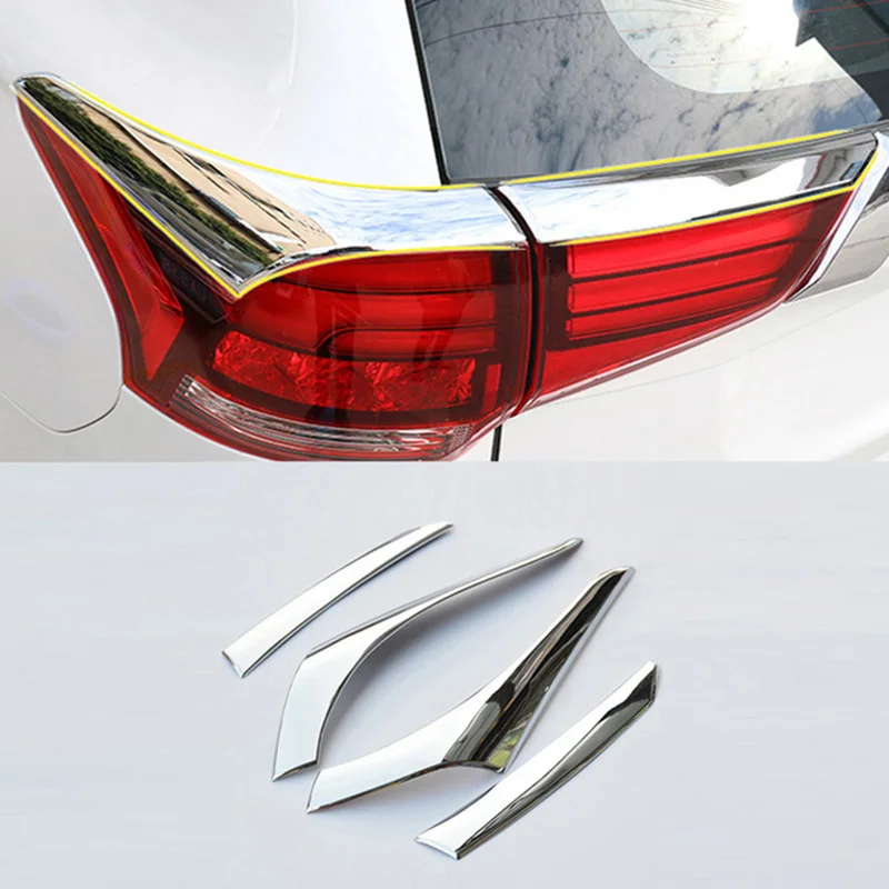 Для Mitsubishi Outlander 2016 2017 Abs хромированный задний фонарь стример отделка световая