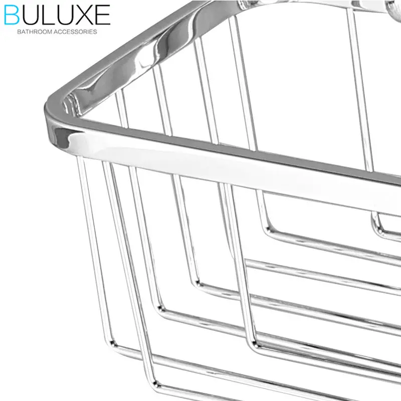 BULUXE латунные аксессуары для ванной комнаты Двухуровневая угловая полка