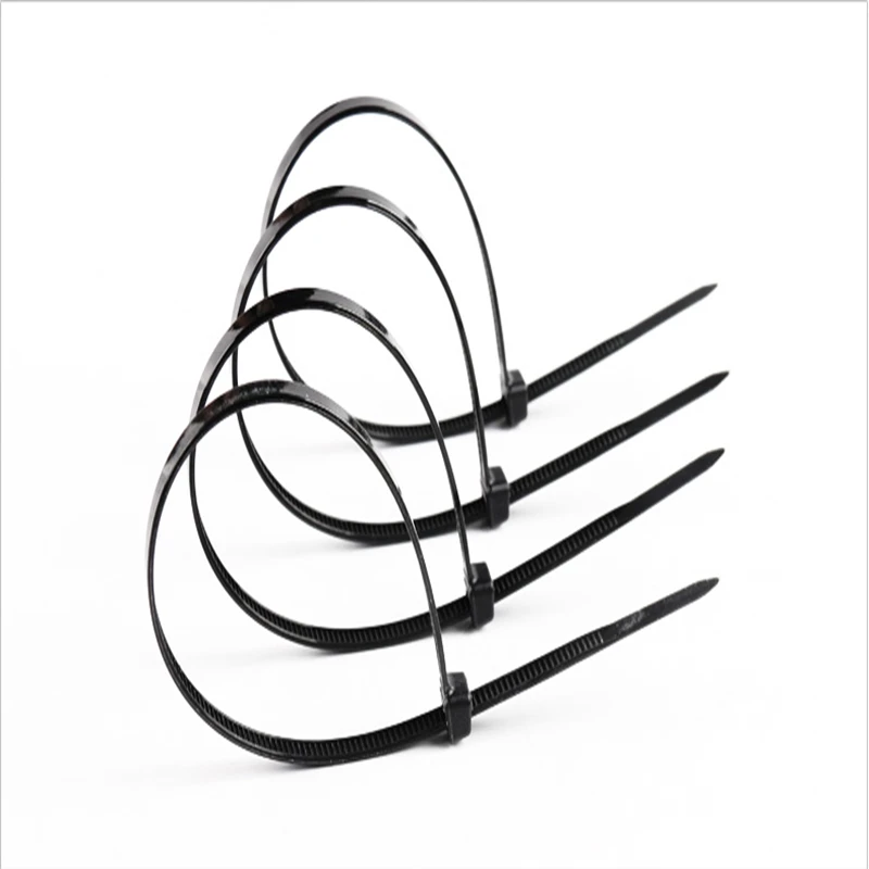 500 шт./лот пластиковые самоблокирующиеся Нейлоновые кабельные стяжки 4*150 мм