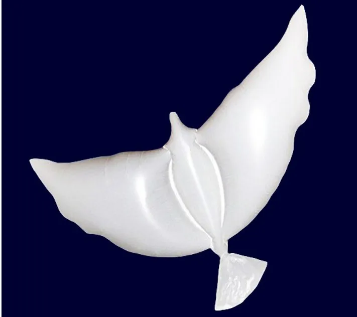 100 шт Свадебные гелиевые надувные биоразлагаемые воздушные шары белого голубя