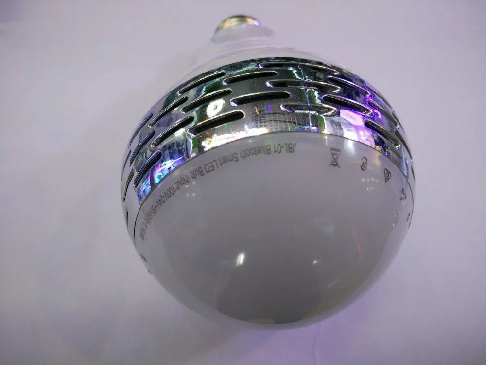 JBL-01 Smart led Bulb Lamp with Bluetooth Speaker E27 Base Wireless Music Player Sound Box Lighting Blubs color changing | Освещение