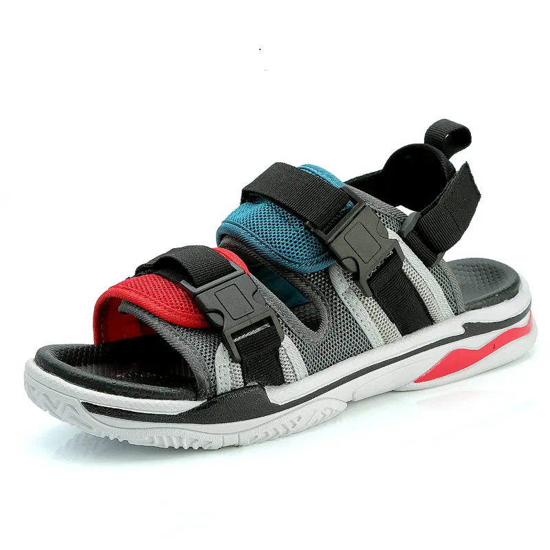 TRAANO 2019 New Mesh Men's Sandals Summer Casual Shoes High Quality Flat Beach Slippers for Men Hommes Sandalias CC-178 | Обувь
