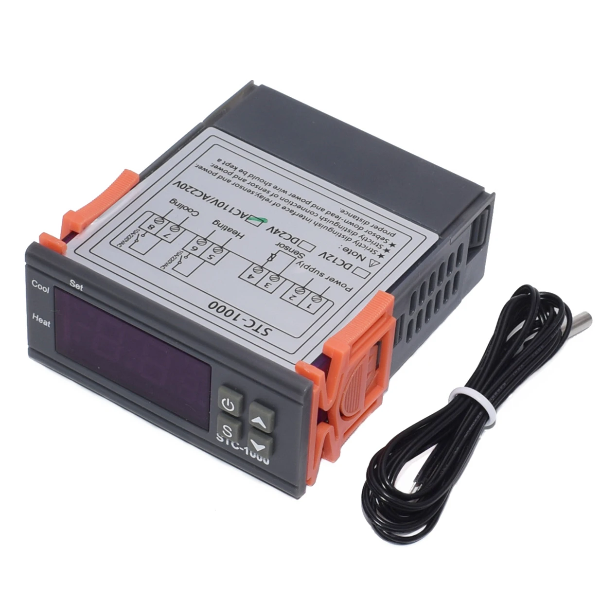 STC 1000 ЖК дисплей цифровой термостат Температура КОНТРОЛЛЕР AC 110 220V 10A для
