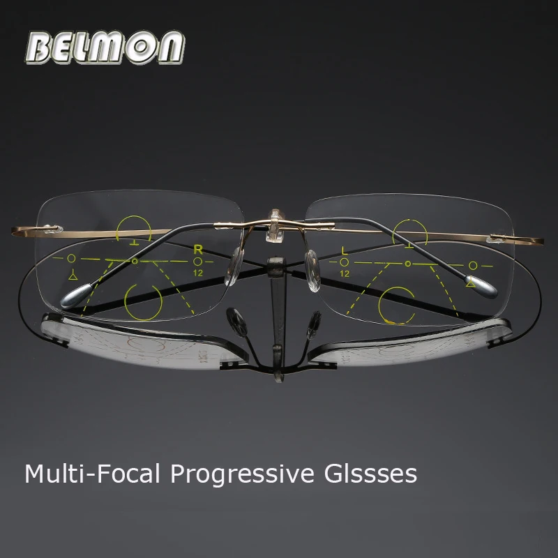Belmon multi фокусное прогрессивный очки для чтения Для мужчин женщин Оправы