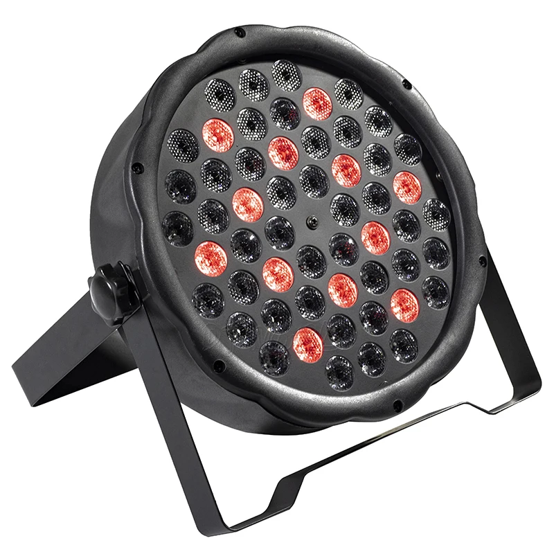 Светодиодный прожектор из алюминиевого сплава 54x9 Вт RGB 3в1 DMX512 проектор для атмосферного диско DJ музыка вечерние клубный танцпол