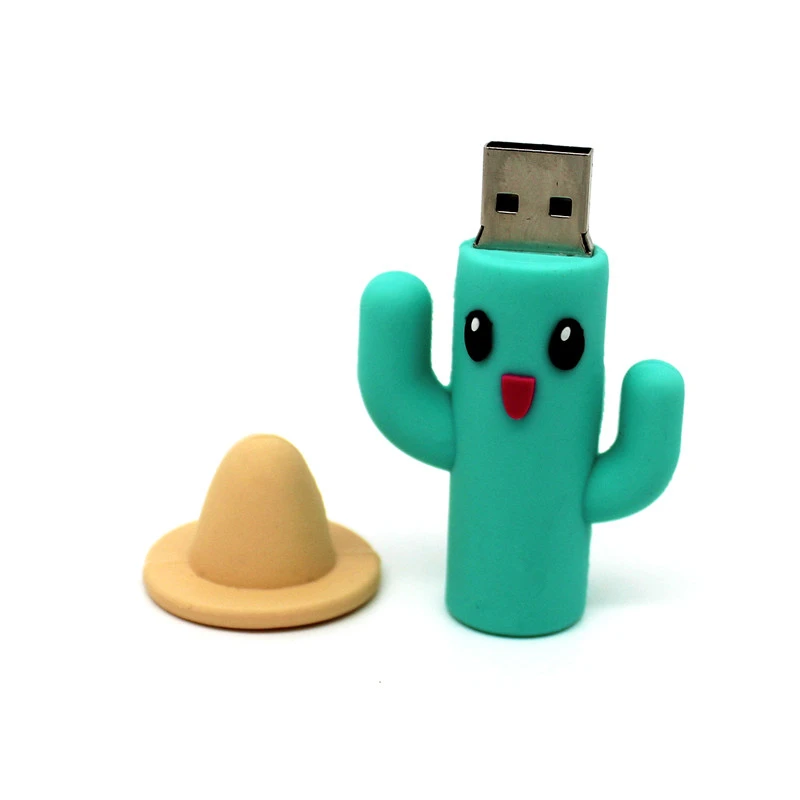USB флеш накопитель с милым рисунком кактуса 64 ГБ 4 8 16 32 ГБ|USB флэш-накопители| |
