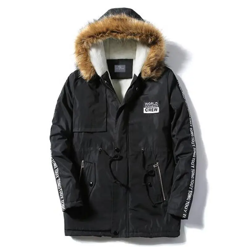 HEE GRAND/мужские повседневные парки новинка 2017 длинное растягивающееся однотонное