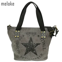 2021 big star printing vintage canvas shoulder bags women travel tote factory outlet plus size multifunctional bolsos
