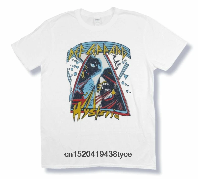 Мужская футболка Def Leppard Hysteria белая Новый Официальный Альбом Art wo | одежда