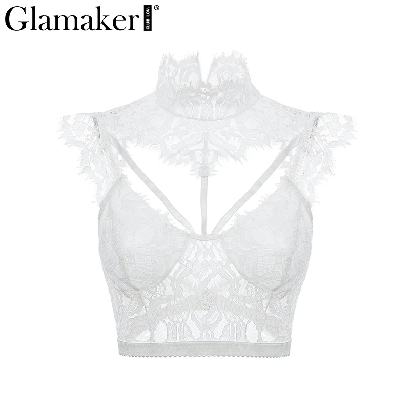 Женский укороченный топ на шнуровке Glamaker летние вечерние топы с открытой спиной