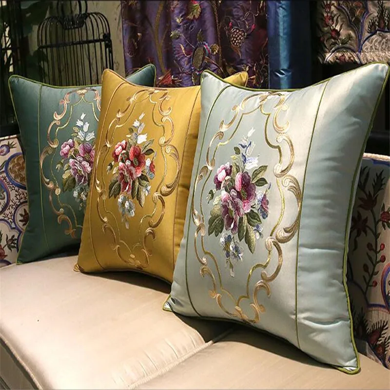 Бесплатная доставка пятно Подушка с внутренним размером 45*45 см вышивкой в