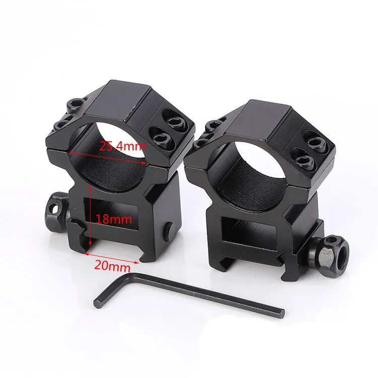 W20mm H18mm Охотничий прицел 4-16x50AOMC оптика красный и зеленый Mildot Fit 11/20 мм рельс для воздуха Пистолеты - Цвет: W20mm H18mm