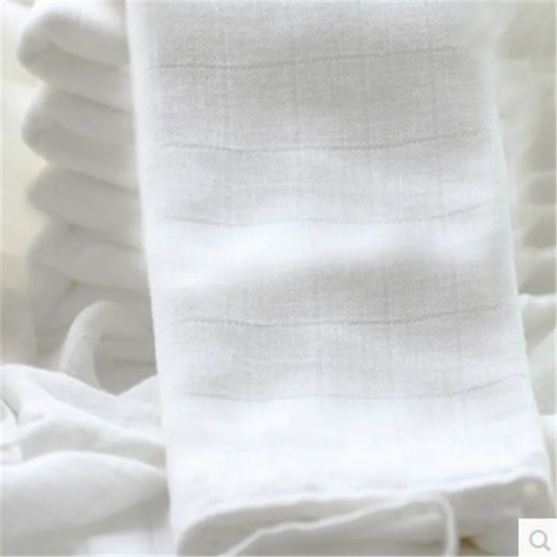 10 шт./упак. детские бамбуковые волокна марлевые пеленки белый Новорожденные