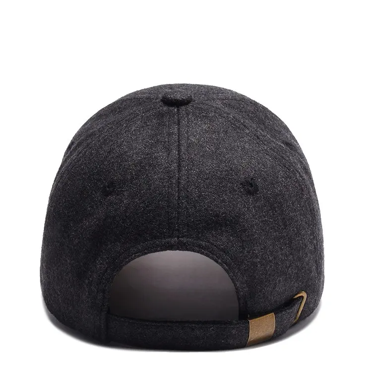 Брендовая мужская шерстяная шляпа Snapback регулируемая бейсбольная кепка с