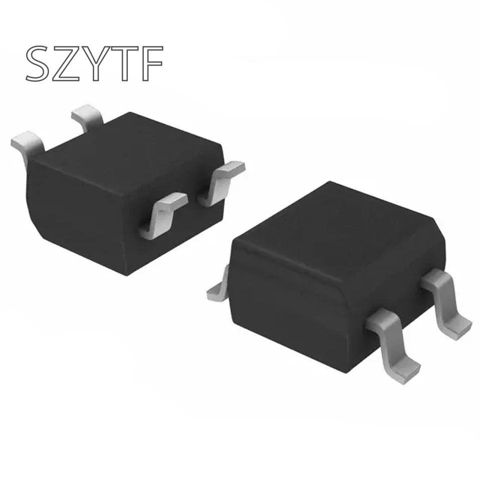 100pcs SMD MB6S 0.5A 600 в один фазы диодный выпрямительный мост лапками углублением SOP