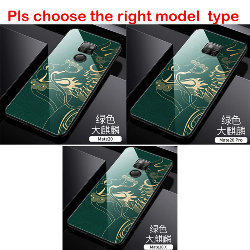 

Tempered Glass Phone Case For Huawei Mate 20 Case Luxury Aixuan Soft Edge Hard Back Cover For Huawei Mate 20X Mate 20 pro Case