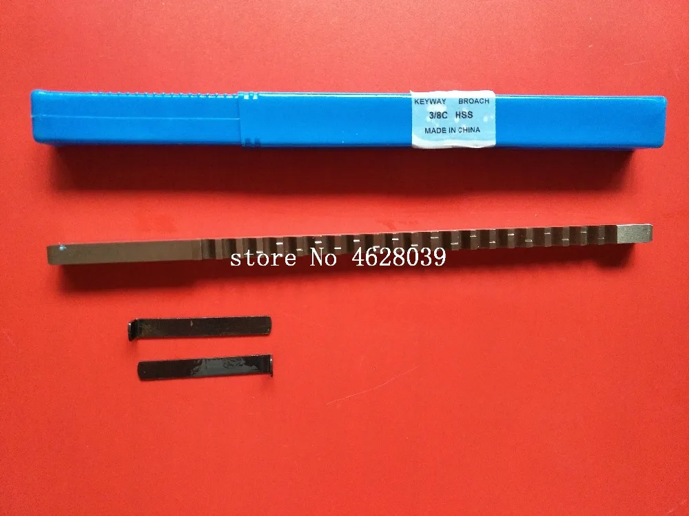 HSS Broach 3/8 C Push Type Keyway дюйм Размер резка для станков с ЧПУ шипами|Протяжка| |