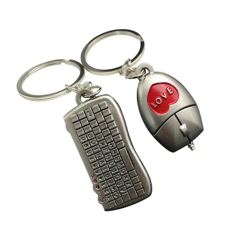 Романтический Мышь клавиатура резной брелок &quotЛюбовная пара&quot &quotлюбовь&quot