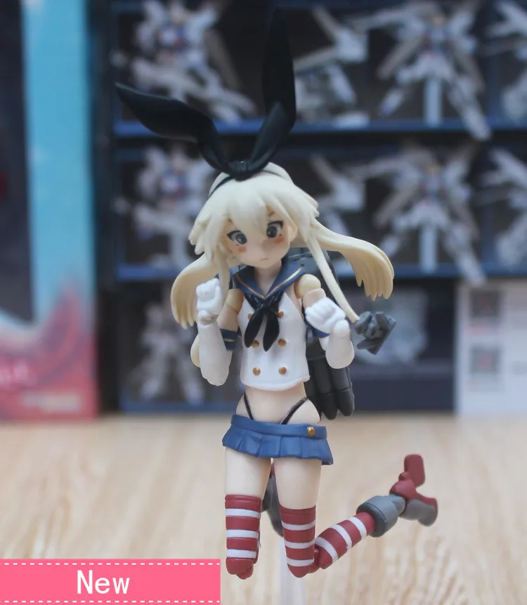 Аниме Kantai коллекция Shimakaze ПВХ фигурка Коллекционная модель куклы игрушка 16 см figma