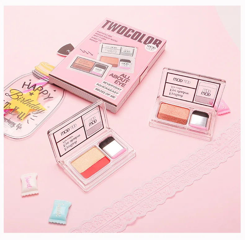 Magazine Lazy Eyeshadow Stamp Holiday Edition тени для век двойной Цвет Shimmer Палитра длительный