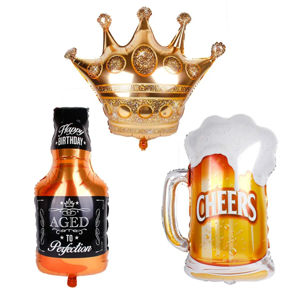Воздушный шар из фольги PATIMATE бутылка шампанского романтическое свадебное