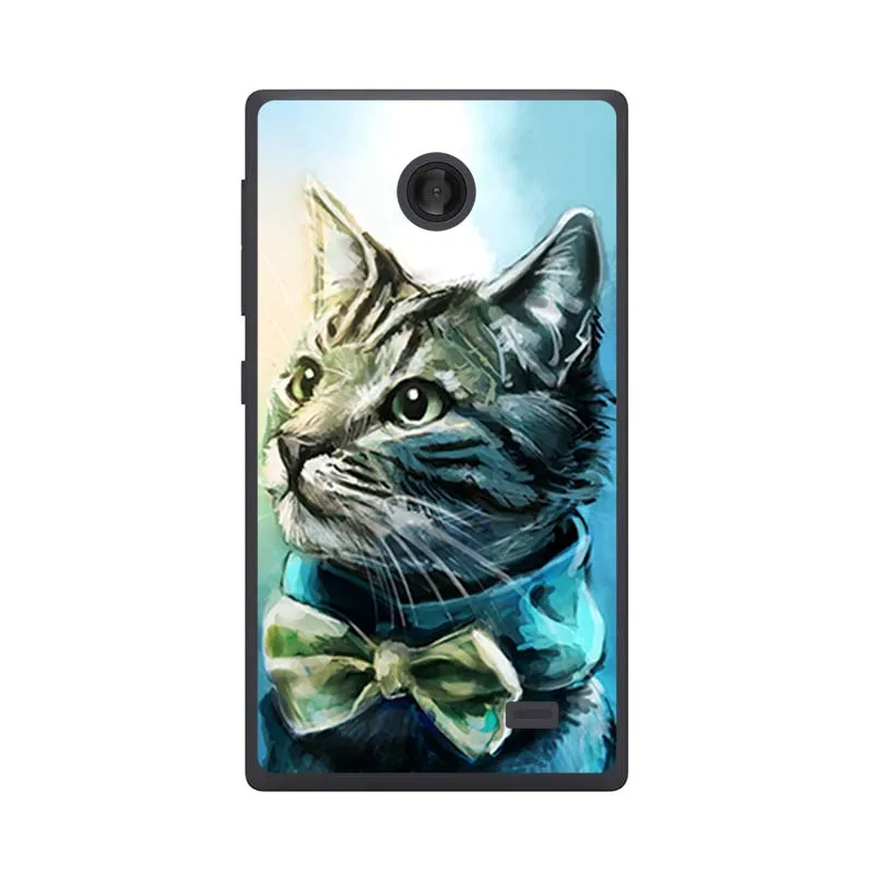 For NokiaX1045 C40 Жесткий пластиковый Чехол для Nokia X 1045 A110 RM-980 4,0 дюймов, защитная маска для мобильного телефона, цветная сумка с рисунком - Цвет: For NokiaX1045 C40