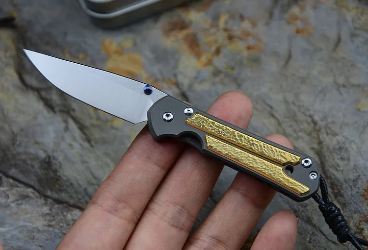 Карманный нож Kevin John Mini Sebenza лезвие M390 титановая ручка инкрустация